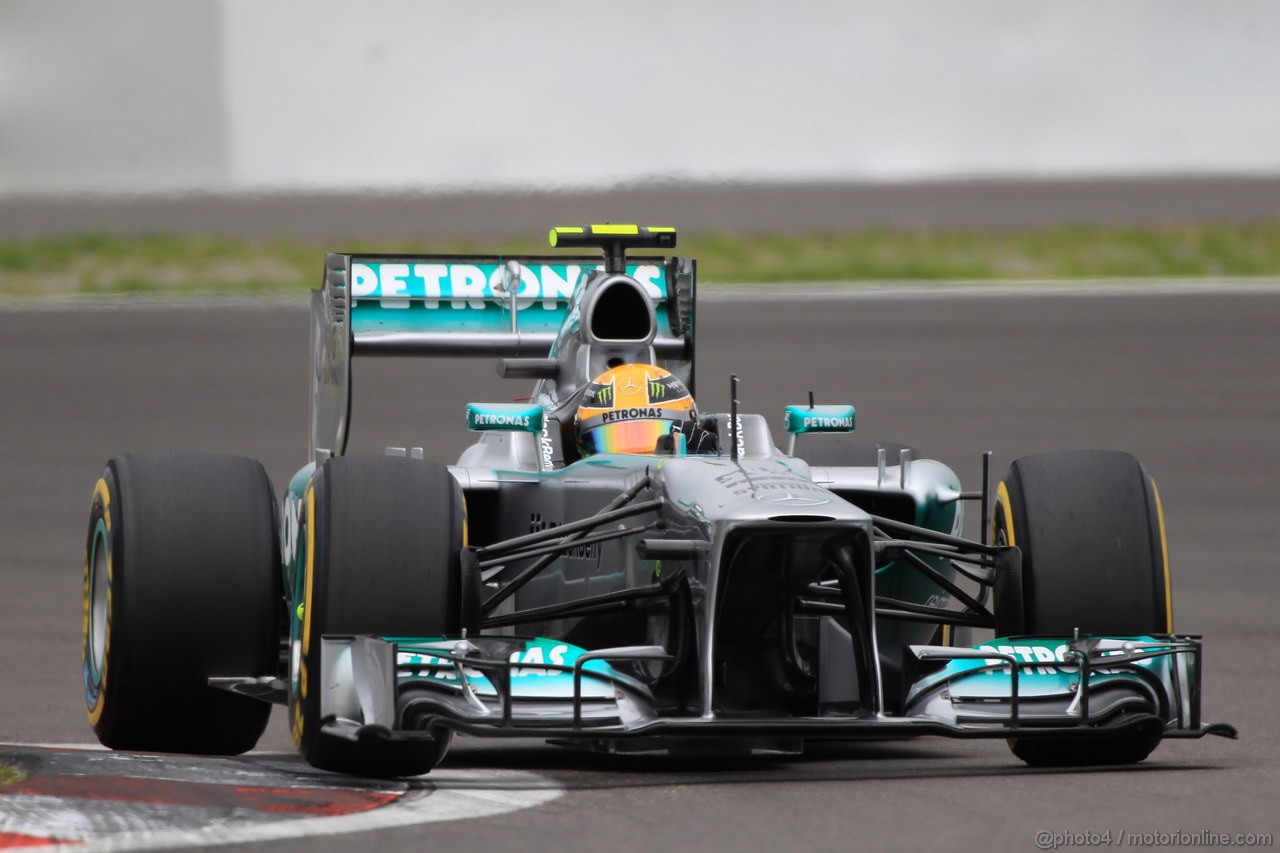 GP GERMANIA, 05.07.2013- Prove Libere 2, Lewis Hamilton (GBR) Mercedes AMG F1 W04 