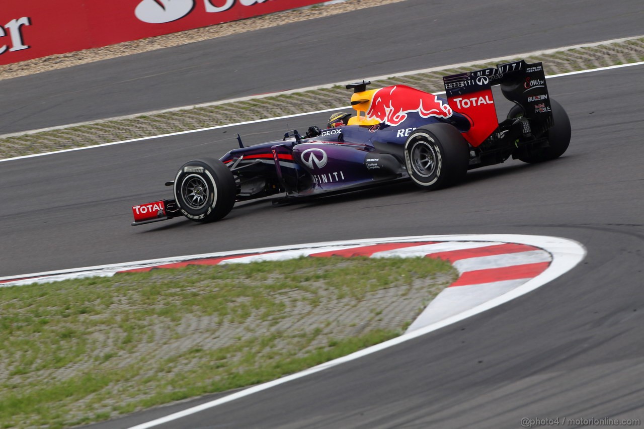 GP GERMANIA, 05.07.2013- Prove Libere 2, Sebastian Vettel (GER) Red Bull Racing RB9 