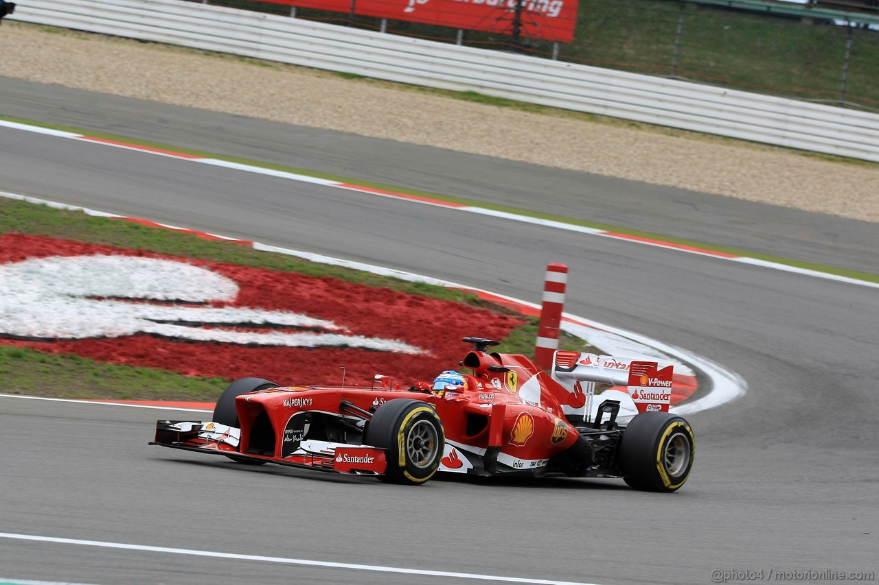 GP GERMANIA, 05.07.2013- Prove Libere 2, Fernando Alonso (ESP) Ferrari F138 