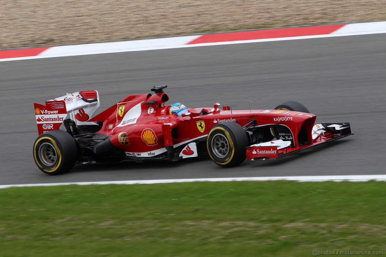 GP GERMANIA, 05.07.2013- Prove Libere 2, Fernando Alonso (ESP) Ferrari F138 