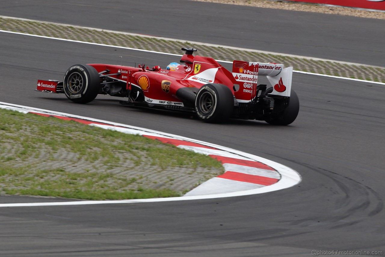 GP GERMANIA, 05.07.2013- Prove Libere 2, Fernando Alonso (ESP) Ferrari F138 