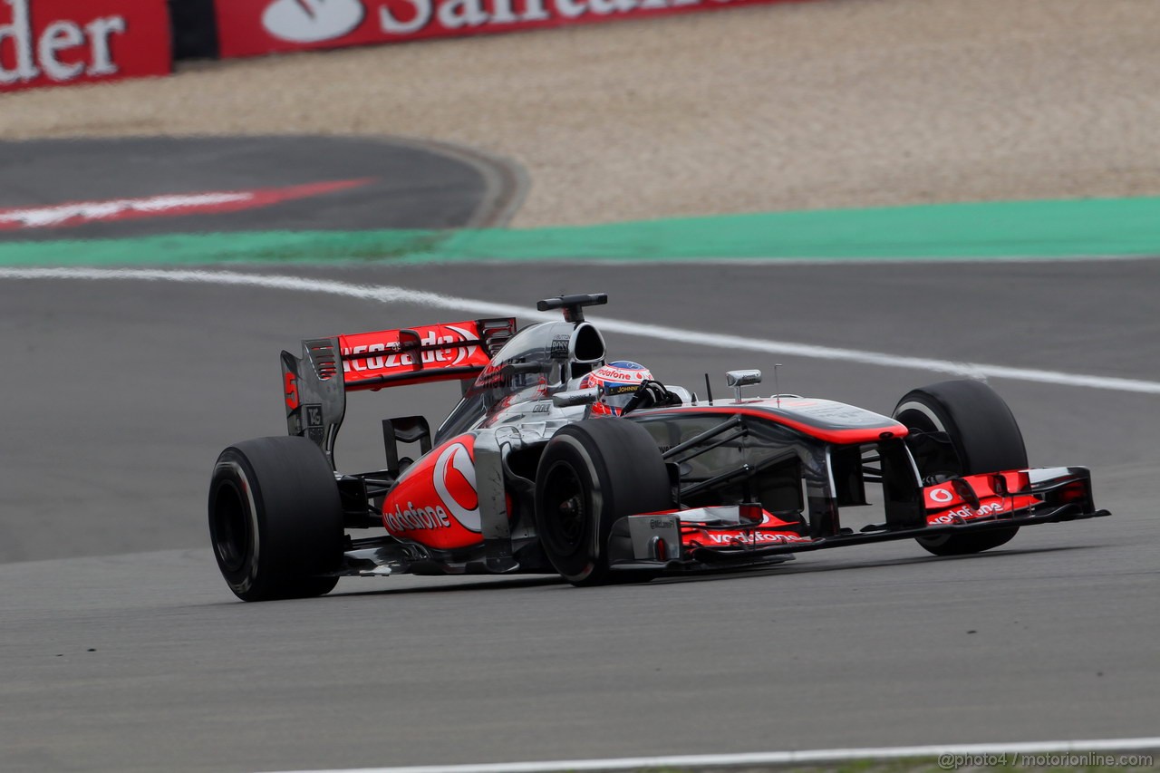 GP GERMANIA, 05.07.2013- Prove Libere 2, Jenson Button (GBR) McLaren Mercedes MP4-28 