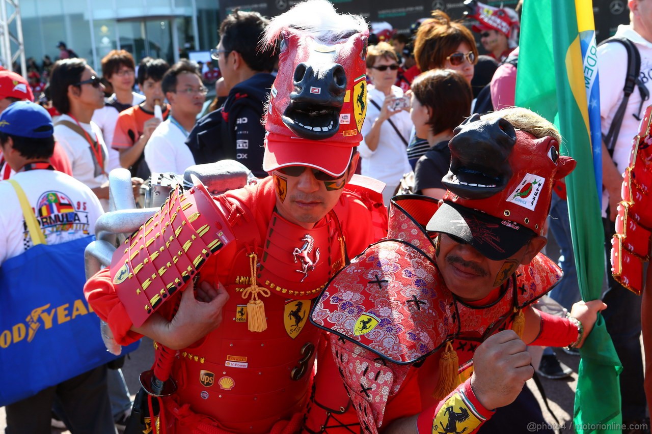 GP GIAPPONE, 13.10.2013- Ferrari fans