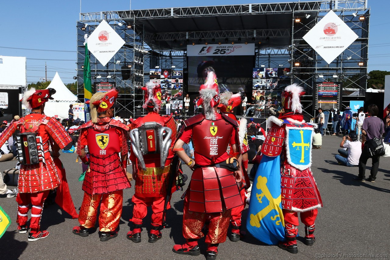 GP GIAPPONE, 13.10.2013- Ferrari fans