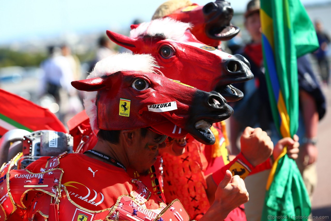 GP GIAPPONE, 13.10.2013- Ferrari fans