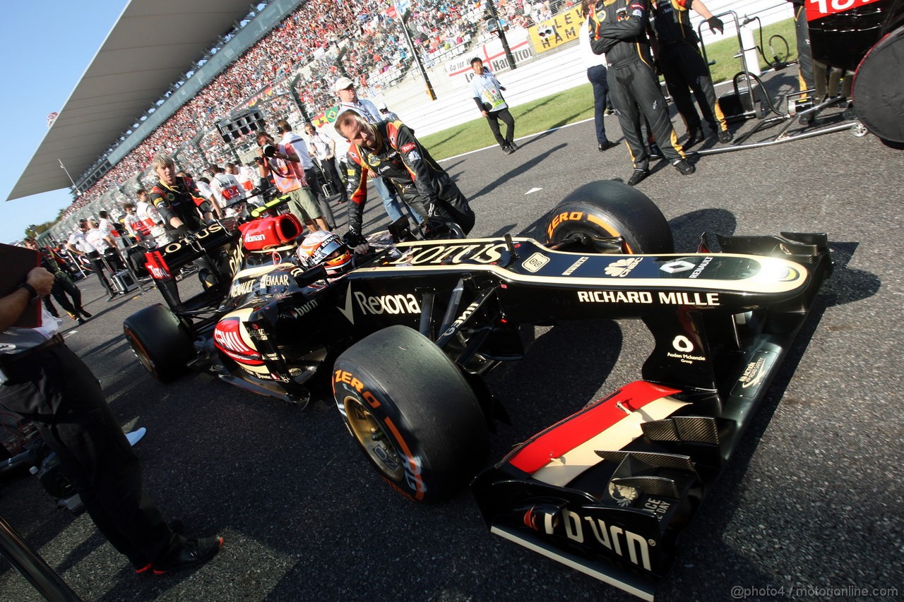 GP GIAPPONE, 13.10.2013- Gara, Romain Grosjean (FRA) Lotus F1 Team E21 