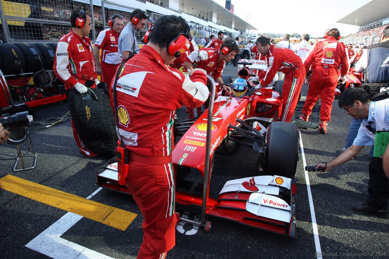 GP GIAPPONE, 13.10.2013- Gara, Fernando Alonso (ESP) Ferrari F138 