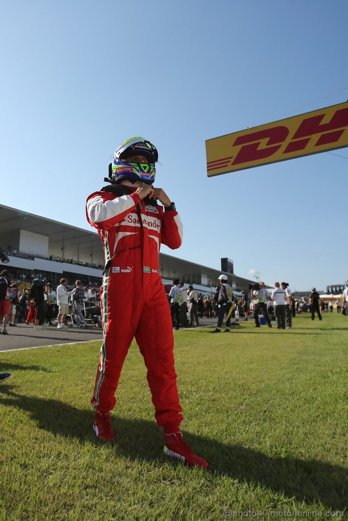 GP GIAPPONE, 13.10.2013- Gara, Felipe Massa (BRA) Ferrari F138 