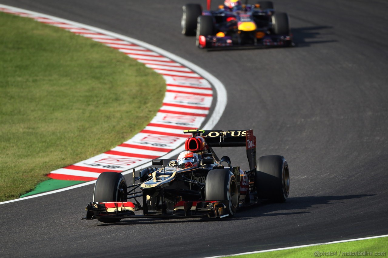 GP GIAPPONE, 13.10.2013- Gara, Romain Grosjean (FRA) Lotus F1 Team E21 