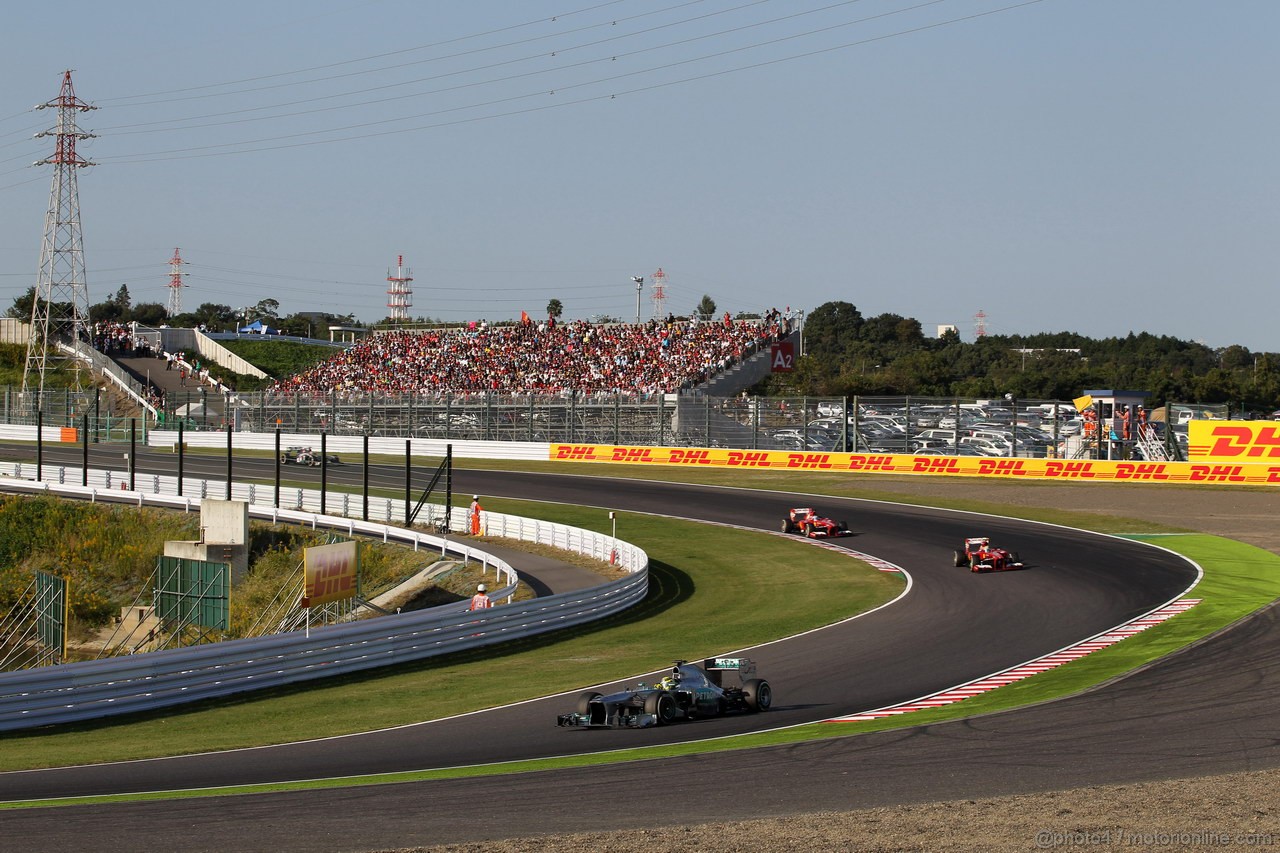 GP GIAPPONE, 13.10.2013- Gara, Nico Rosberg (GER) Mercedes AMG F1 W04 