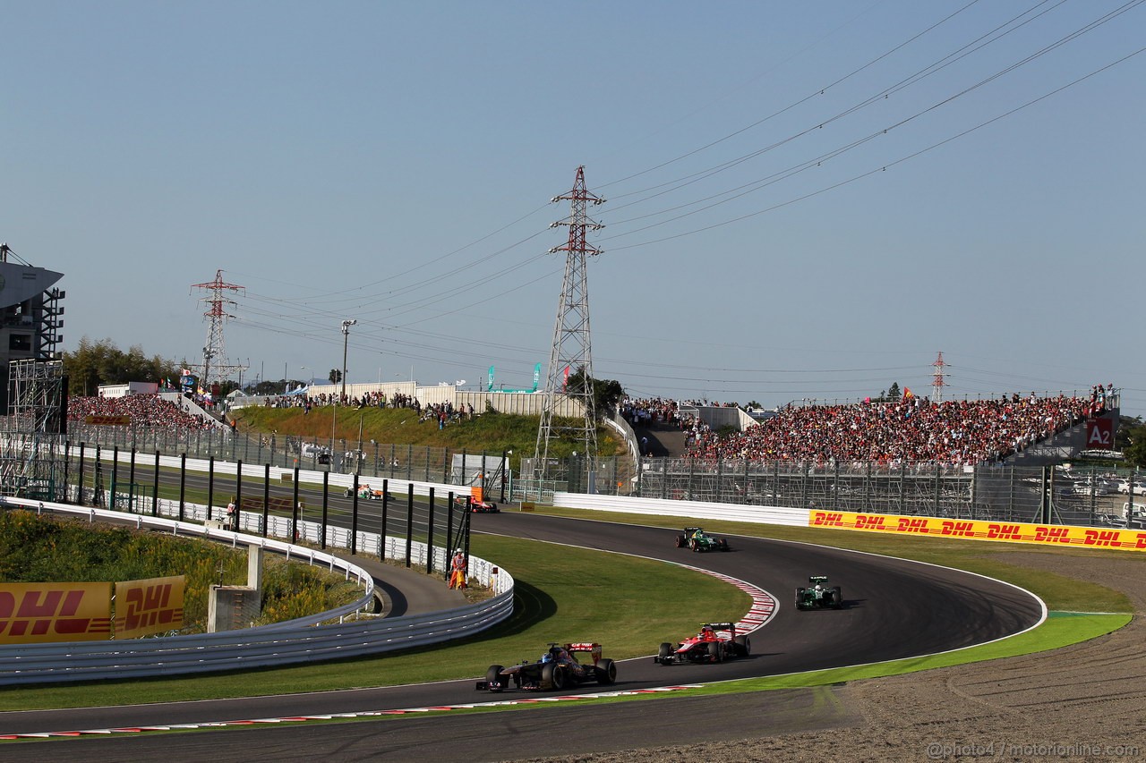 GP GIAPPONE, 13.10.2013- Gara, Jean-Eric Vergne (FRA) Scuderia Toro Rosso STR8 