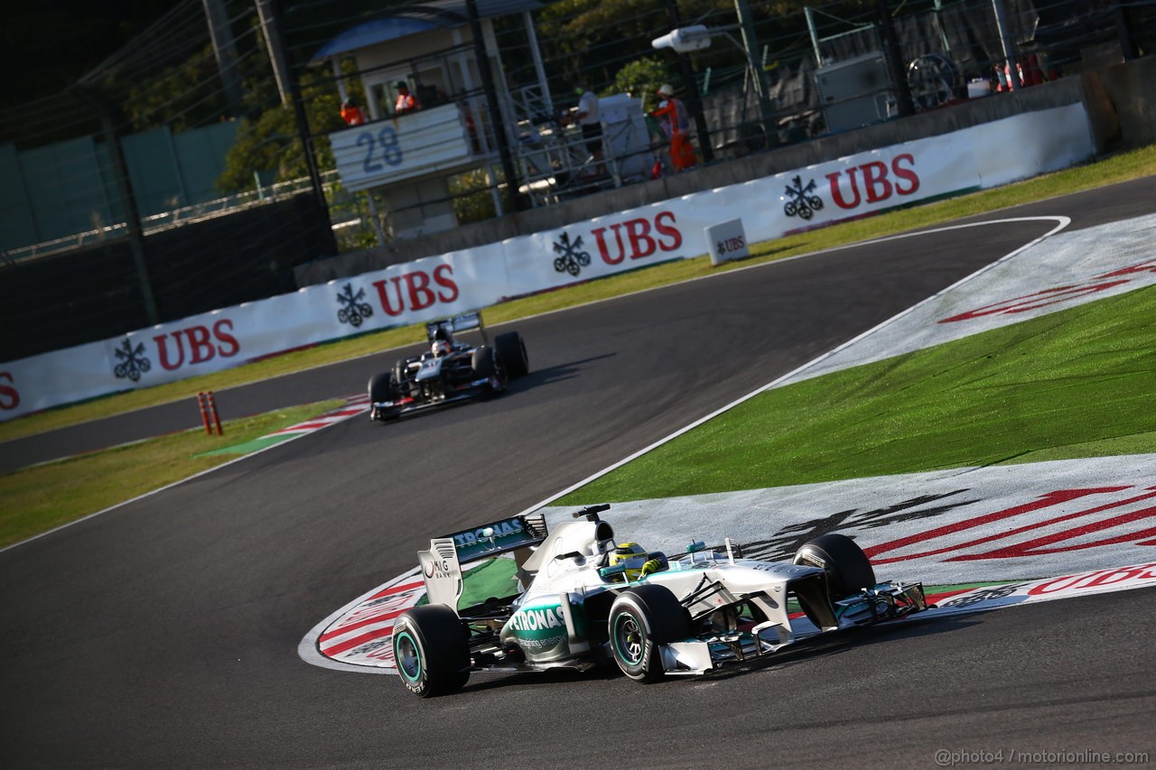 GP GIAPPONE, 13.10.2013- Gara, Nico Rosberg (GER) Mercedes AMG F1 W04 