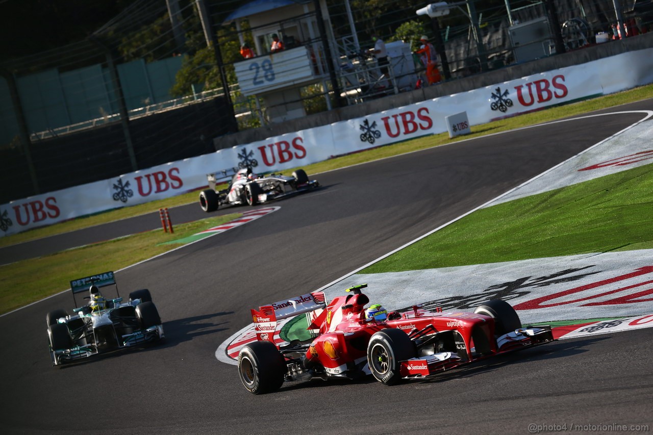 GP GIAPPONE, 13.10.2013- Gara, Felipe Massa (BRA) Ferrari F138 