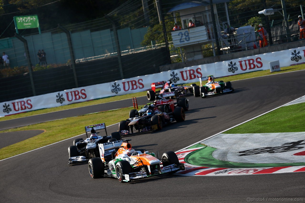 GP GIAPPONE, 13.10.2013- Gara, Paul di Resta (GBR) Sahara Force India F1 Team VJM06 