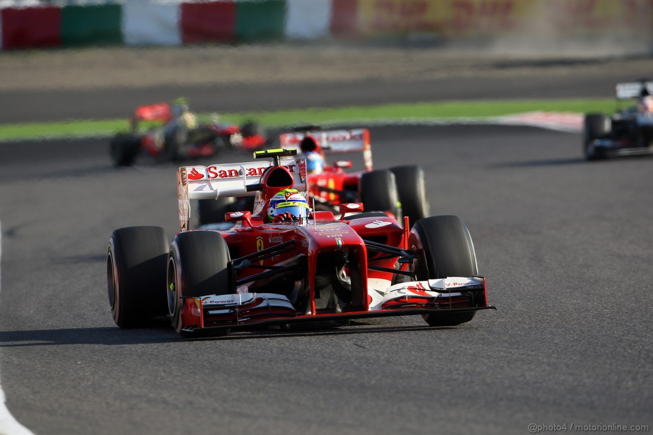 GP GIAPPONE, 13.10.2013- Gara, Felipe Massa (BRA) Ferrari F138 