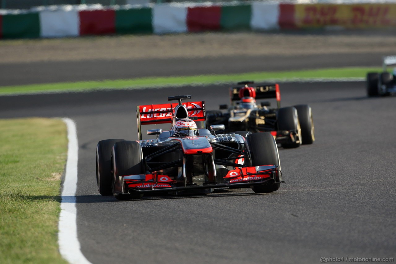 GP GIAPPONE, 13.10.2013- Gara, Jenson Button (GBR) McLaren Mercedes MP4-28 