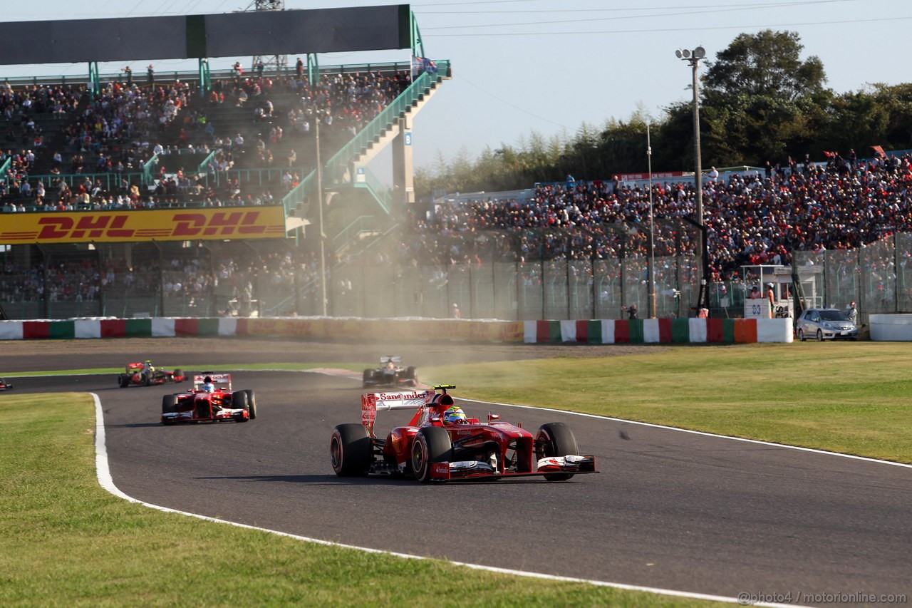 GP GIAPPONE, 13.10.2013- Gara, Felipe Massa (BRA) Ferrari F138 