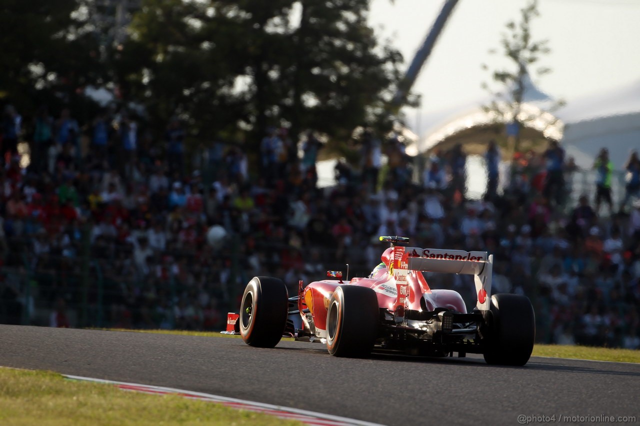 GP GIAPPONE, 13.10.2013- Gara, Felipe Massa (BRA) Ferrari F138 