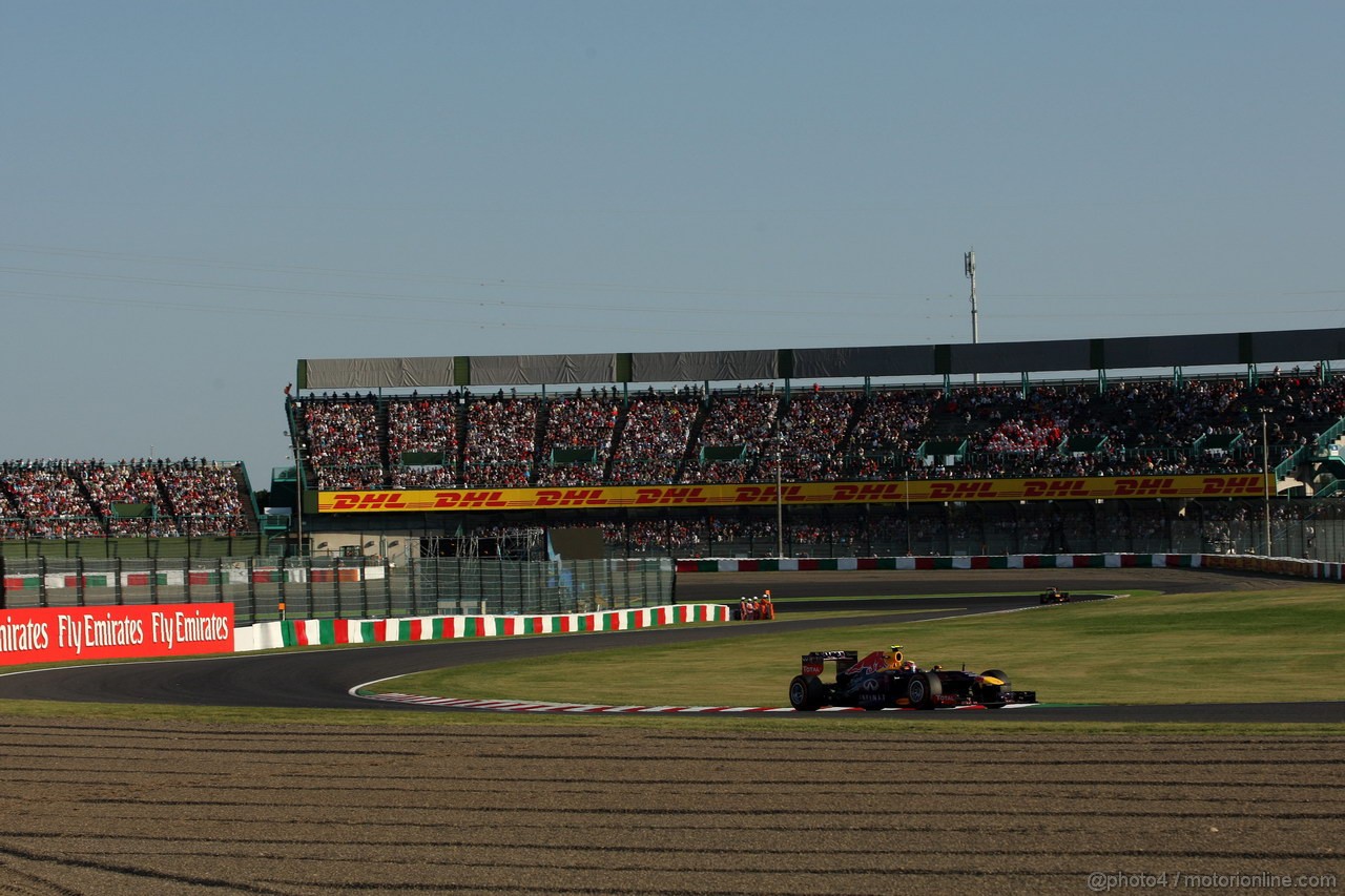 GP GIAPPONE, 13.10.2013- Gara, Mark Webber (AUS) Red Bull Racing RB9 