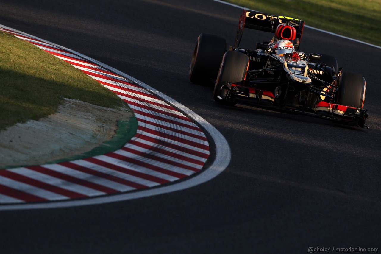 GP GIAPPONE, 13.10.2013- Gara, Romain Grosjean (FRA) Lotus F1 Team E21 