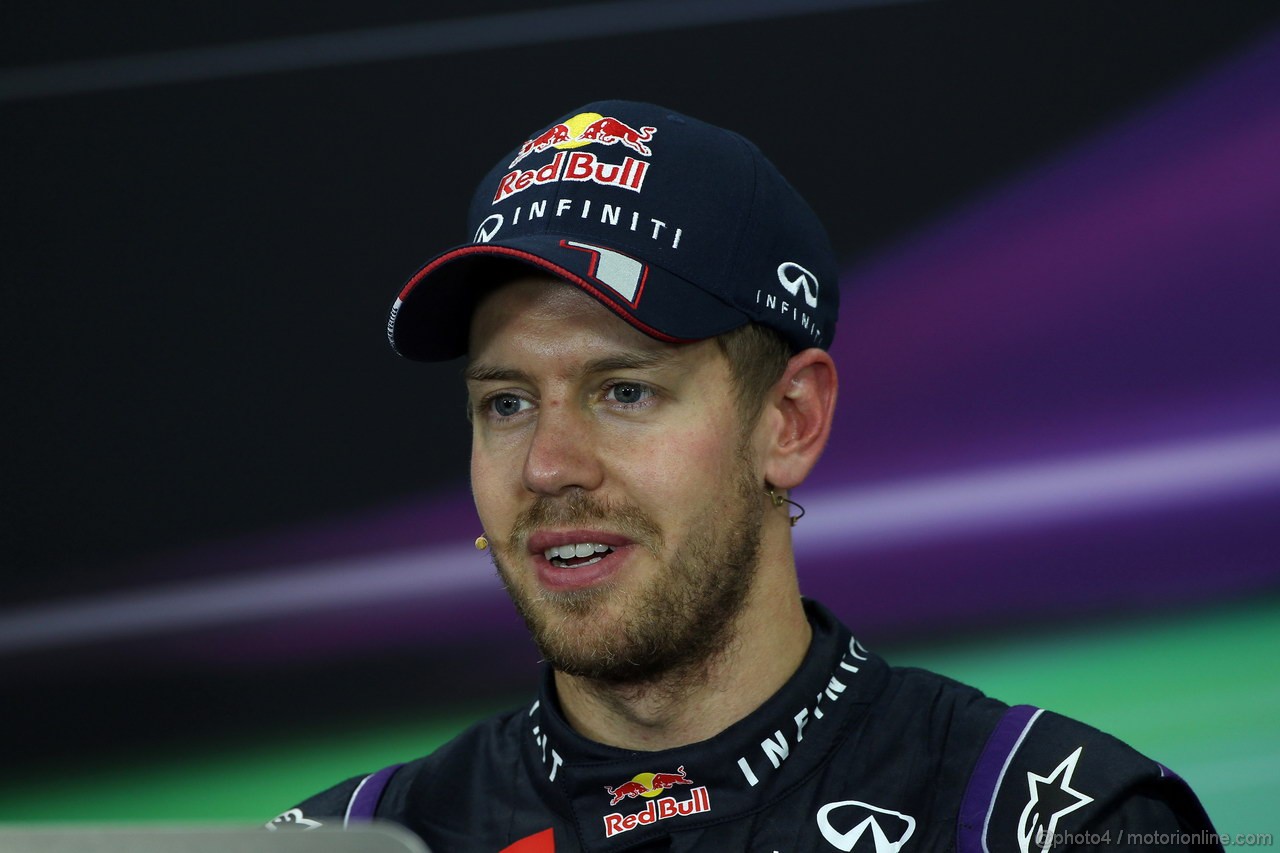 GP GIAPPONE, 13.10.2013- Gara, Conferenza Stampa, Sebastian Vettel (GER) Red Bull Racing RB9 