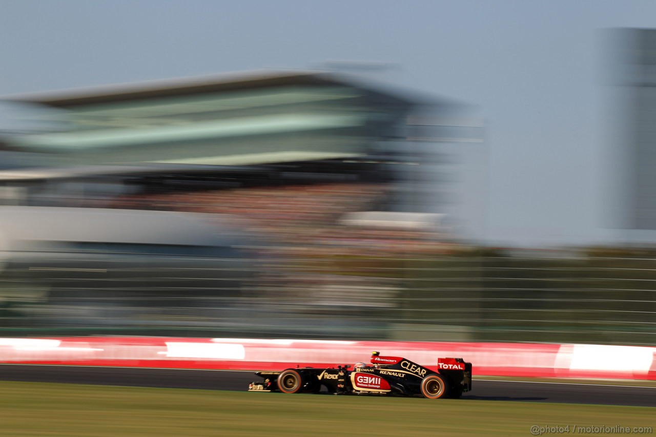 GP GIAPPONE, 13.10.2013- Gara, Romain Grosjean (FRA) Lotus F1 Team E21 