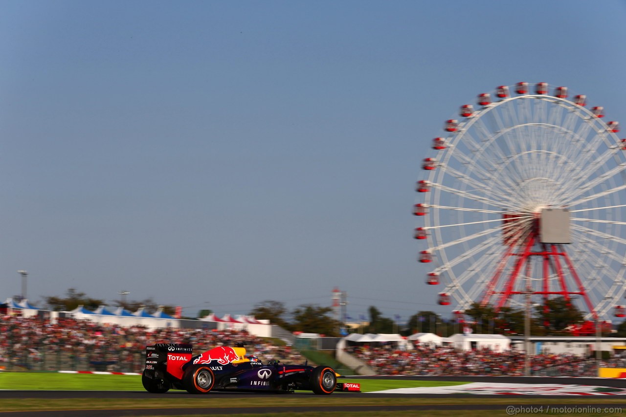 GP GIAPPONE, 13.10.2013- Gara, Sebastian Vettel (GER) Red Bull Racing RB9 