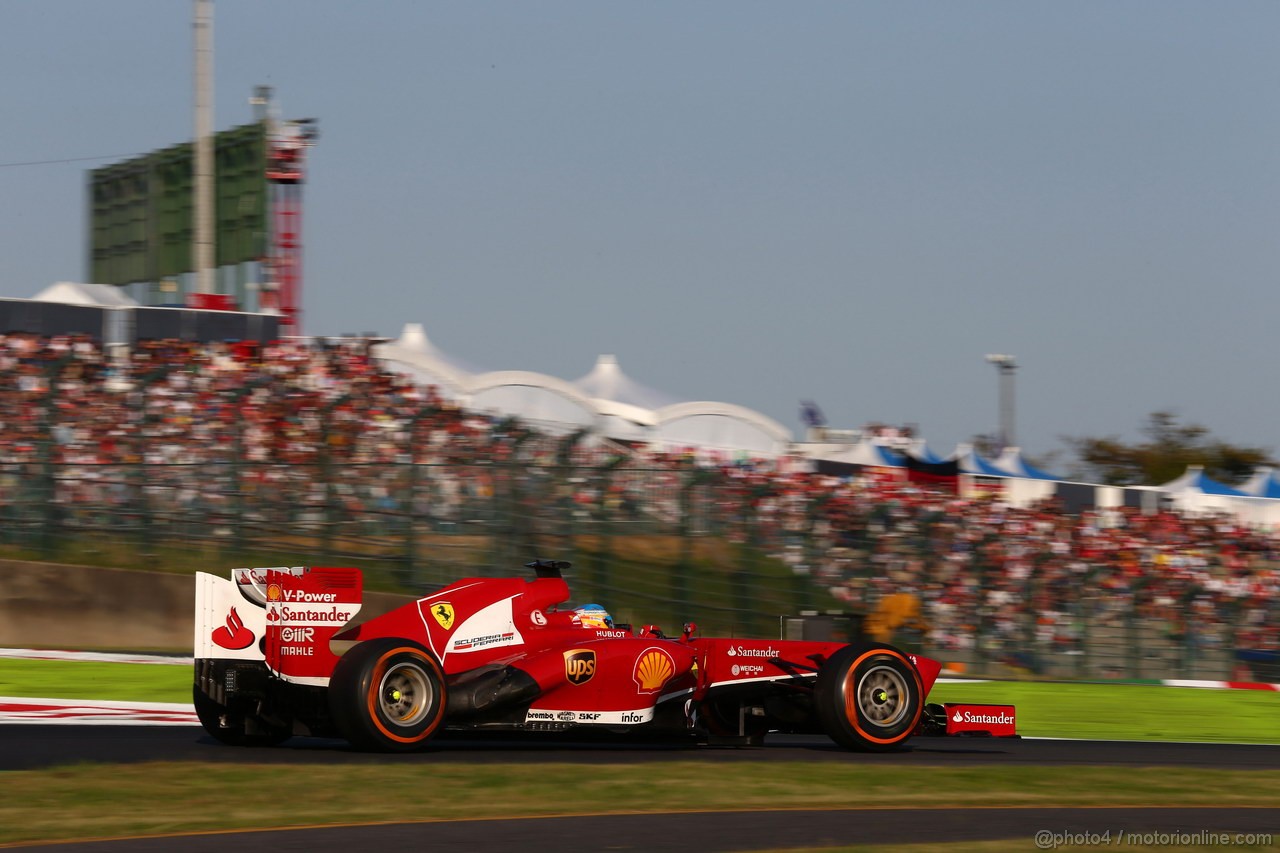 GP GIAPPONE, 13.10.2013- Gara, Fernando Alonso (ESP) Ferrari F138 