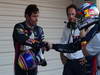 GP GIAPPONE, 13.10.2013- Gara, secondo Mark Webber (AUS) Red Bull Racing RB9 e Sebastian Vettel (GER) Red Bull Racing RB9 vincitore 