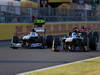 GP GIAPPONE, 13.10.2013- Gara, Valtteri Bottas (FIN), Williams F1 Team FW35 e Jean-Eric Vergne (FRA) Scuderia Toro Rosso STR8 