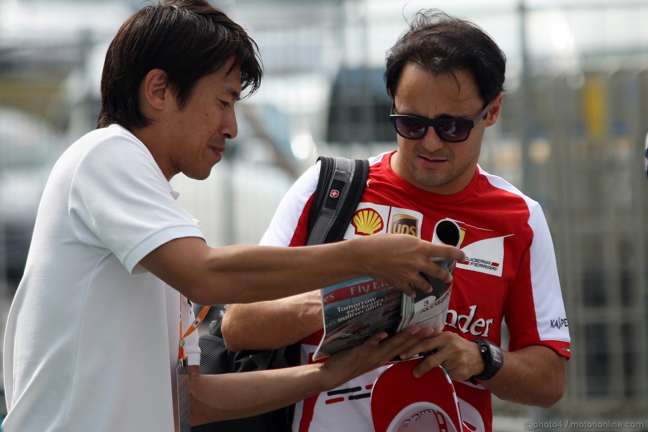 GP GIAPPONE, 10.10.2013- Felipe Massa (BRA) Ferrari F138 