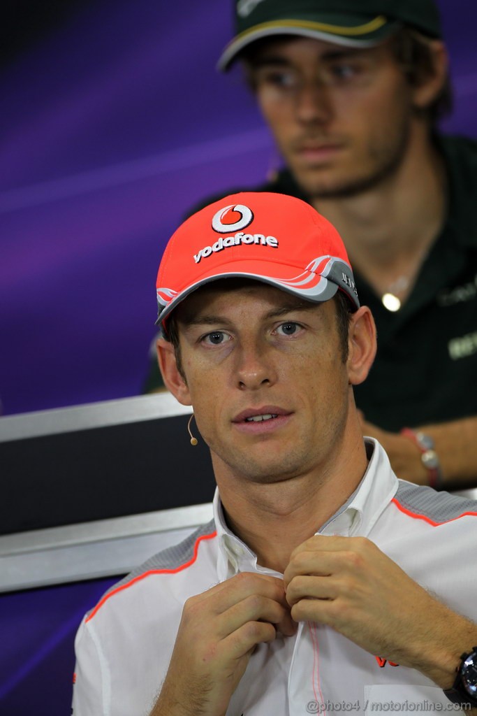 GP GIAPPONE, 10.10.2013- Conferenza Stampa, Jenson Button (GBR) McLaren Mercedes MP4-28 