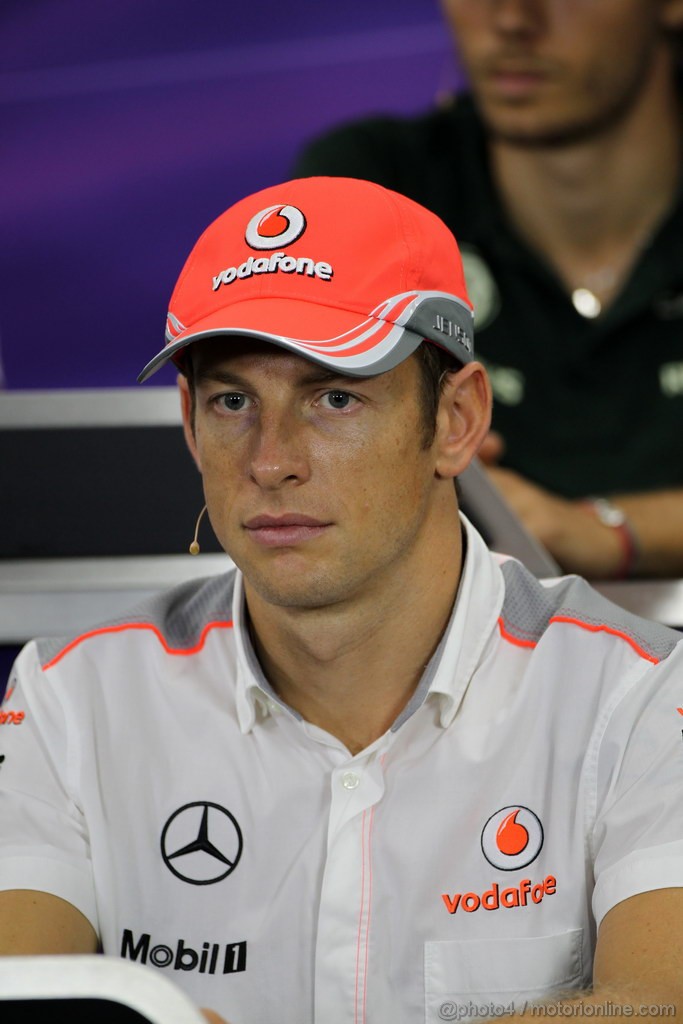 GP GIAPPONE, 10.10.2013- Conferenza Stampa, Jenson Button (GBR) McLaren Mercedes MP4-28 