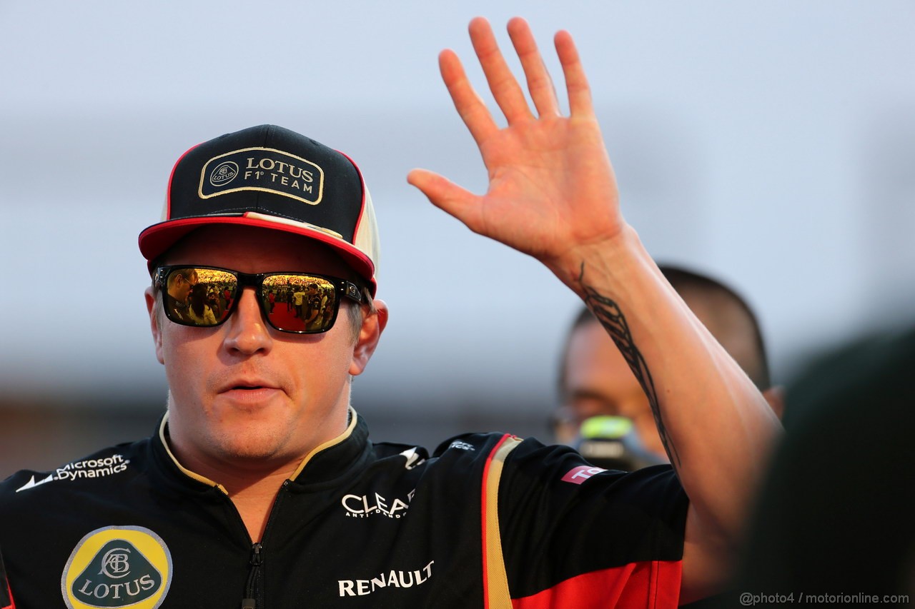 GP GIAPPONE, 10.10.2013- Kimi Raikkonen (FIN) Lotus F1 Team E21