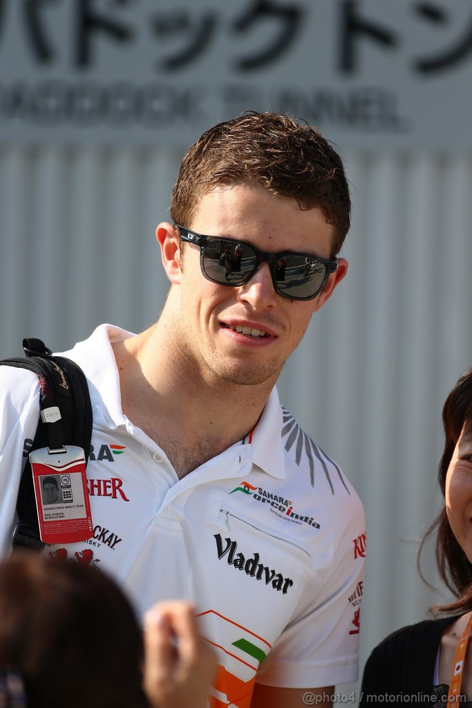 GP GIAPPONE, 12.10.2013- Paul di Resta (GBR) Sahara Force India F1 Team VJM06 