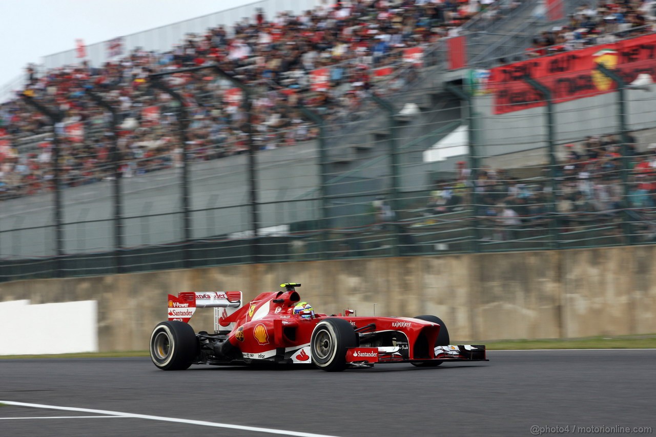 GP GIAPPONE, 12.10.2013- Prove Libere 3, Felipe Massa (BRA) Ferrari F138 