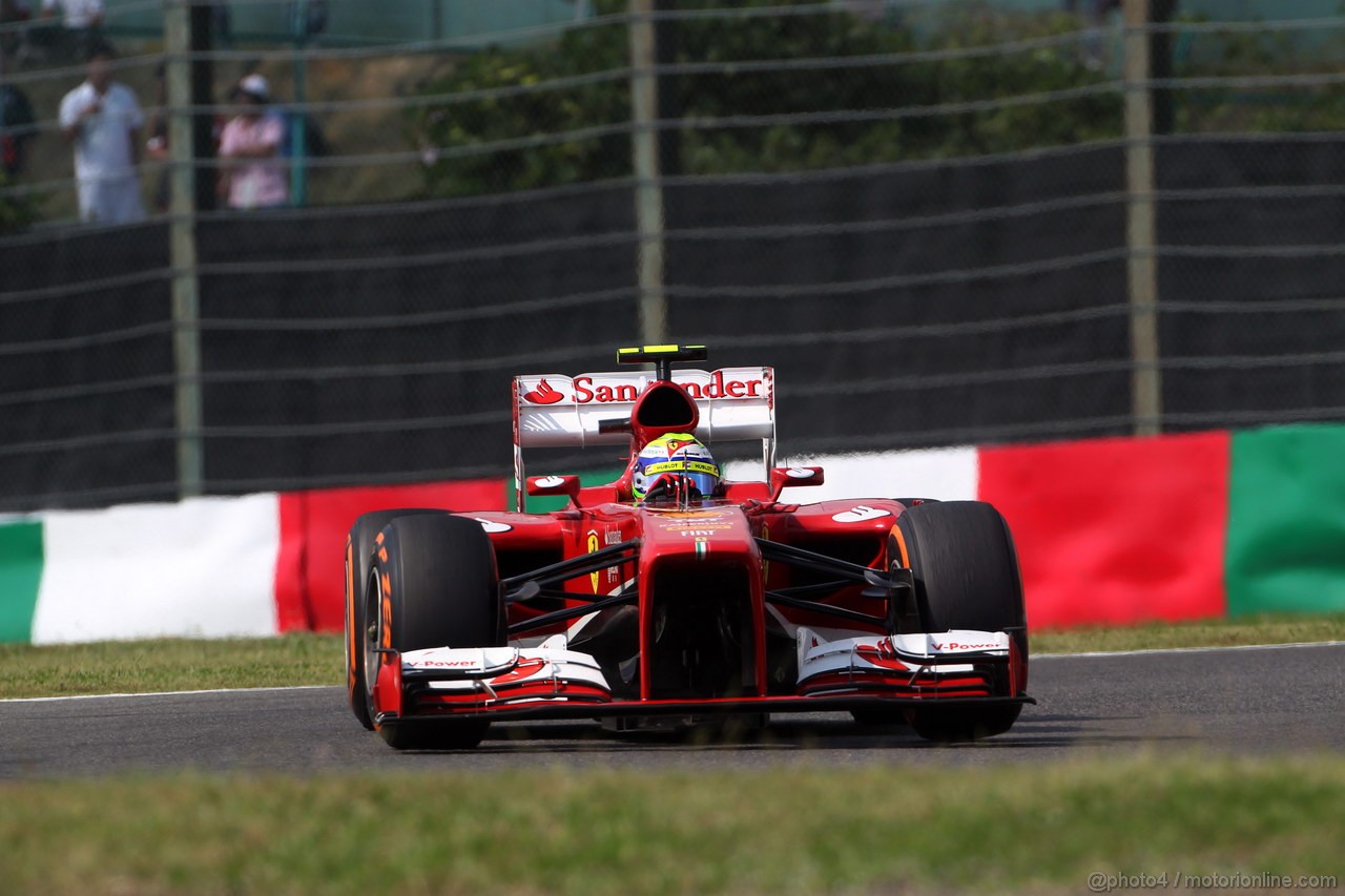 GP GIAPPONE, 12.10.2013- Prove Libere 3, Felipe Massa (BRA) Ferrari F138 