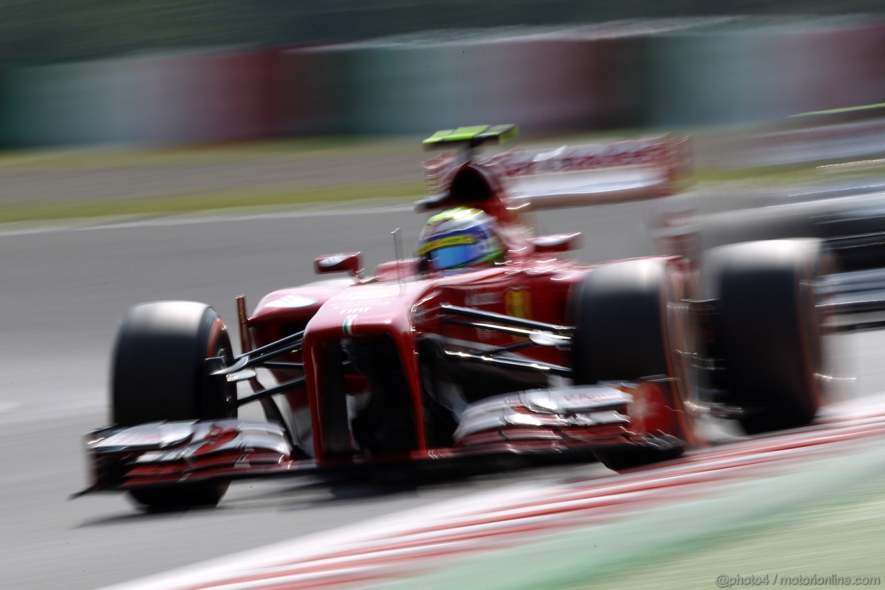 GP GIAPPONE, 12.10.2013- Prove Libere 3, Felipe Massa (BRA) Ferrari F138 