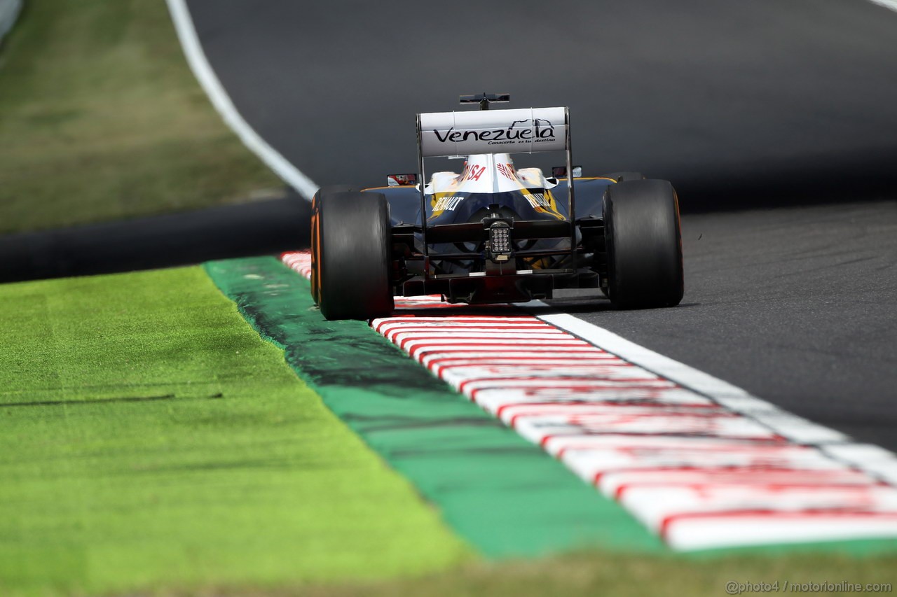 GP GIAPPONE, 12.10.2013- Prove Libere 3, Pastor Maldonado (VEN) Williams F1 Team FW35 