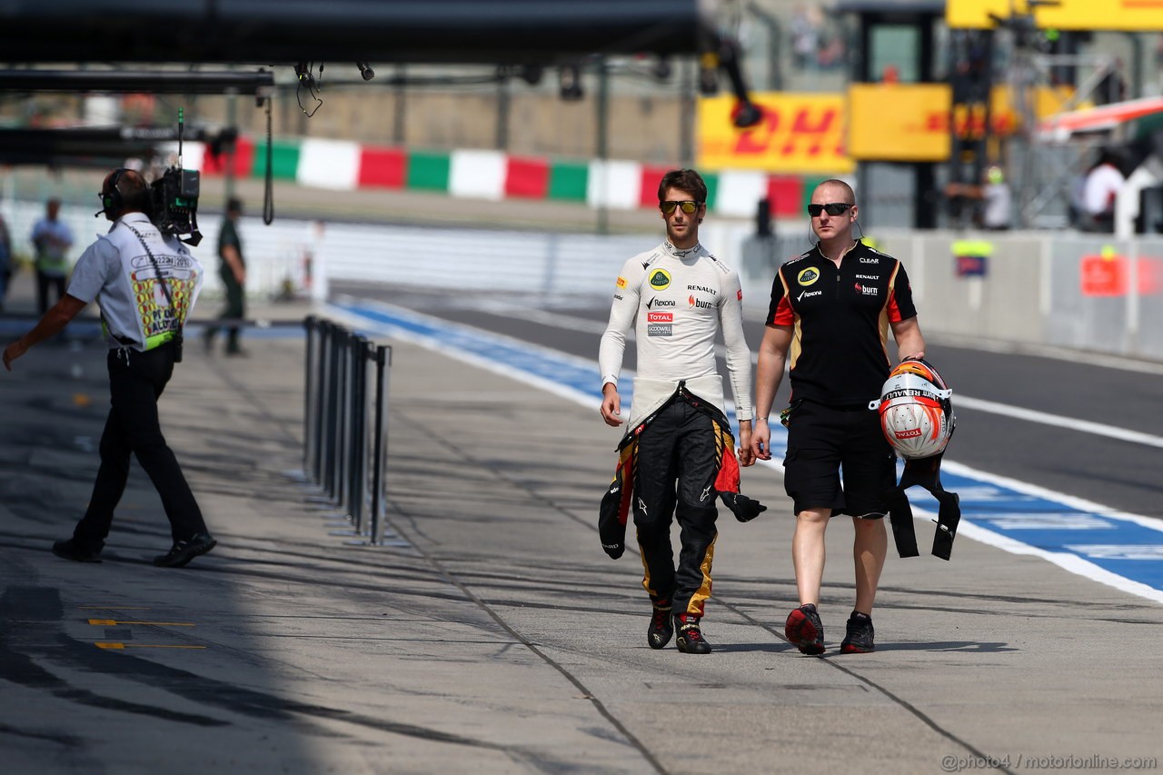 GP GIAPPONE, 12.10.2013- Prove Libere 3, Romain Grosjean (FRA) Lotus F1 Team E21 