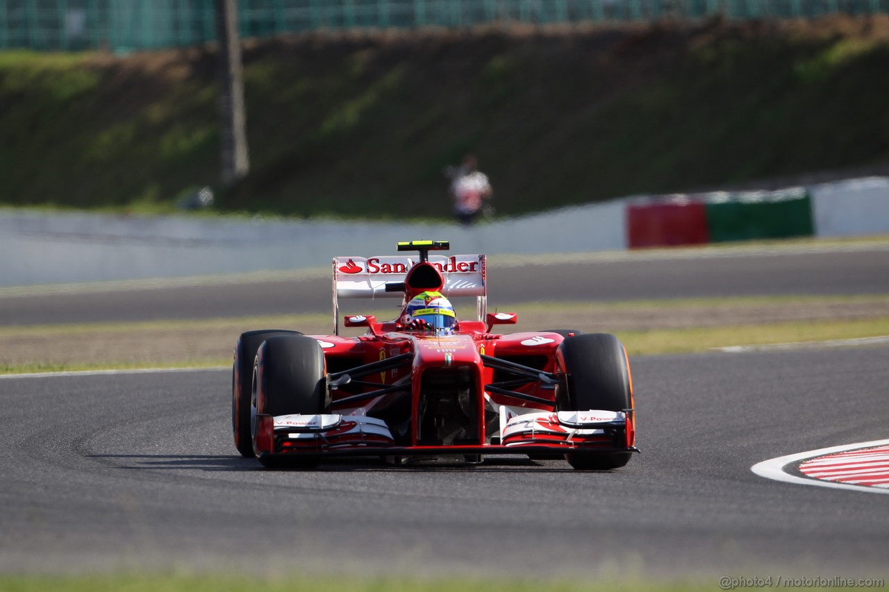 GP GIAPPONE, 12.10.2013- Qualifiche, Felipe Massa (BRA) Ferrari F138 