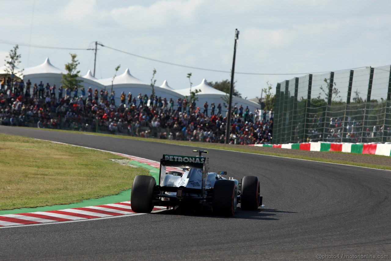 GP GIAPPONE, 12.10.2013- Qualifiche, Lewis Hamilton (GBR) Mercedes AMG F1 W04 