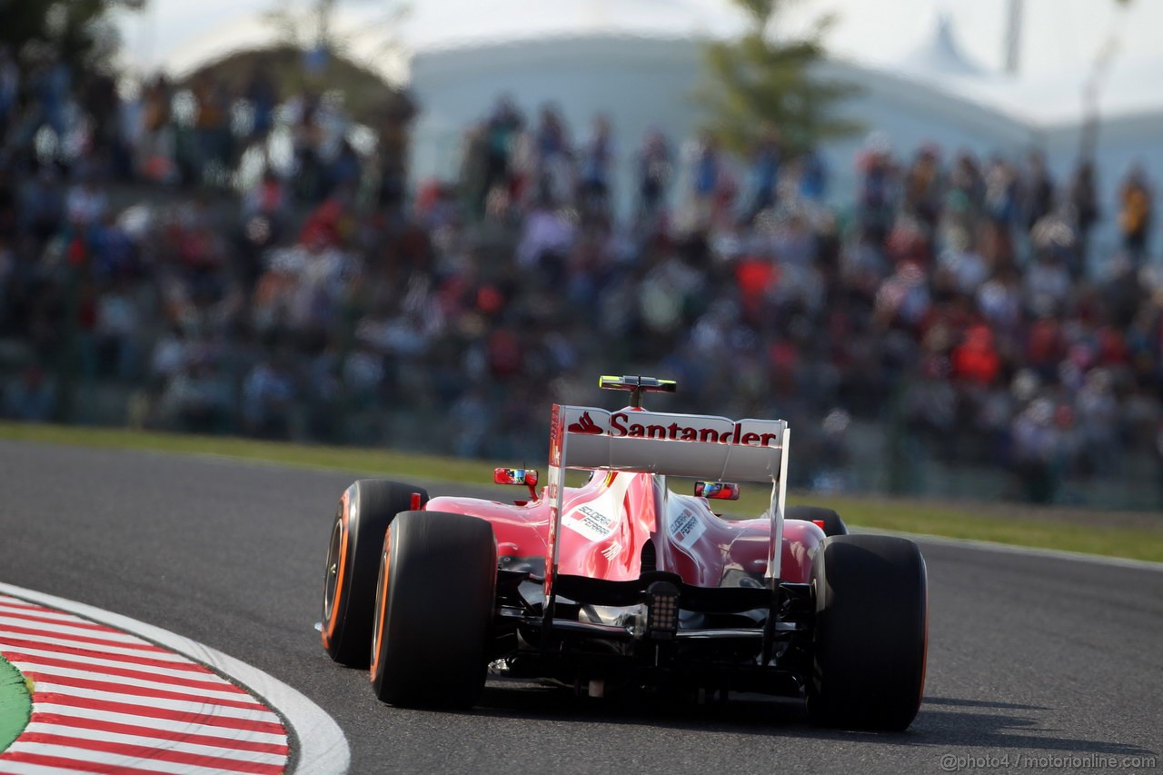 GP GIAPPONE, 12.10.2013- Qualifiche, Felipe Massa (BRA) Ferrari F138 