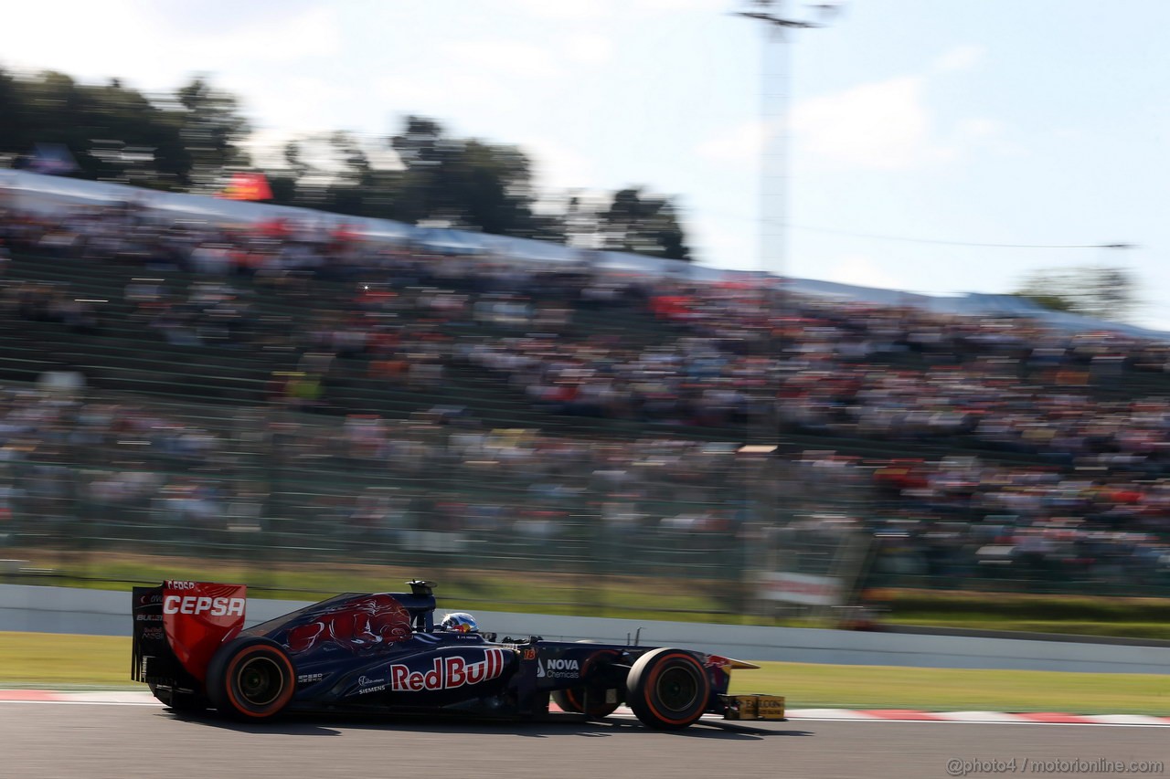 GP GIAPPONE, 12.10.2013- Qualifiche, Jean-Eric Vergne (FRA) Scuderia Toro Rosso STR8 