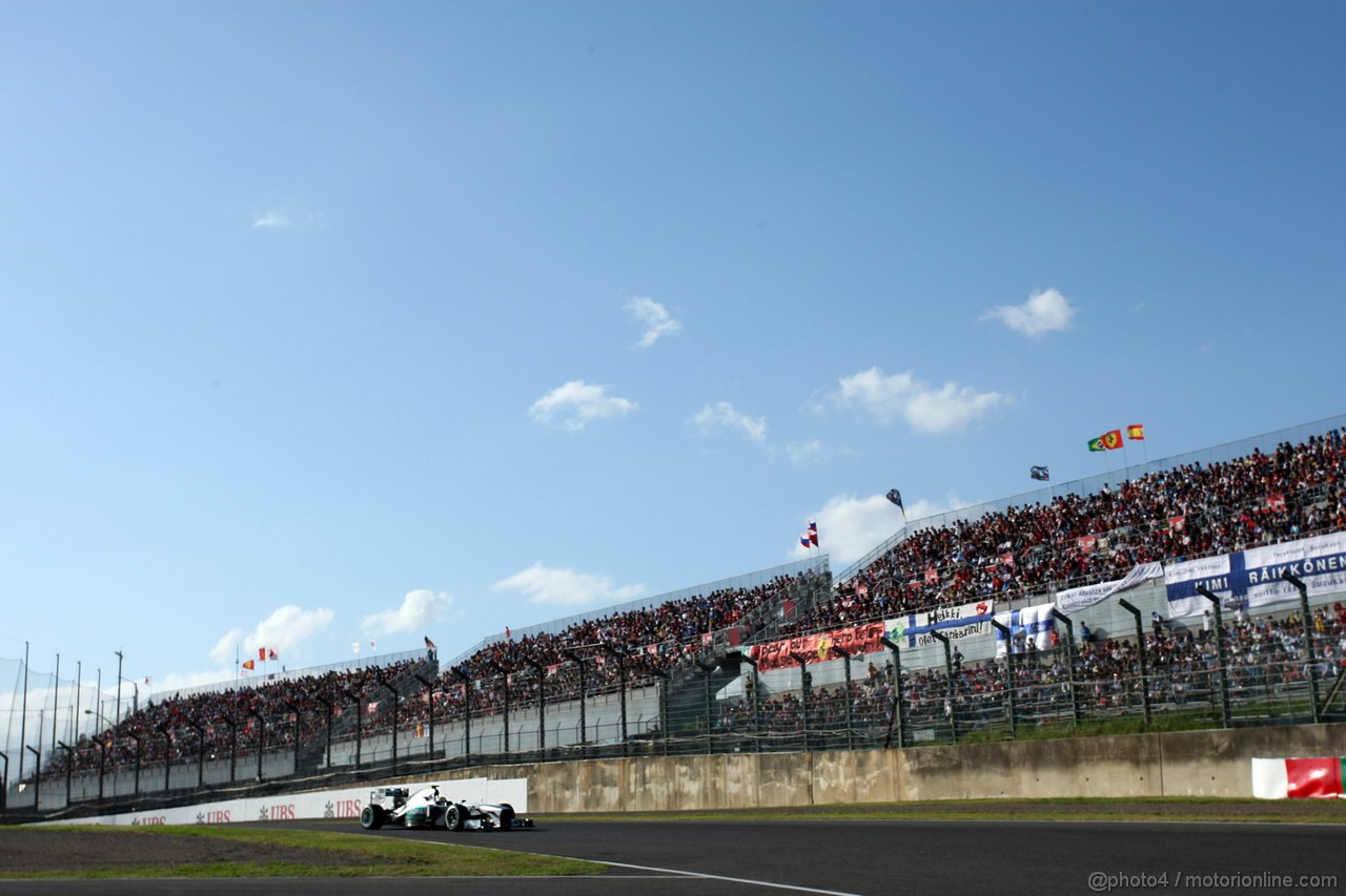 GP GIAPPONE, 12.10.2013- Qualifiche, Lewis Hamilton (GBR) Mercedes AMG F1 W04 