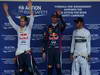 GP GIAPPONE, 12.10.2013- Qualifiche, 1st position Mark Webber (AUS) Red Bull Racing RB9, secondo Sebastian Vettel (GER) Red Bull Racing RB9 e terzo Lewis Hamilton (GBR) Mercedes AMG F1 W04 