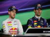 GP GIAPPONE, 12.10.2013- Qualifiche, Conferenza Stampa, (L-D) Sebastian Vettel (GER) Red Bull Racing RB9 e Mark Webber (AUS) Red Bull Racing RB9 