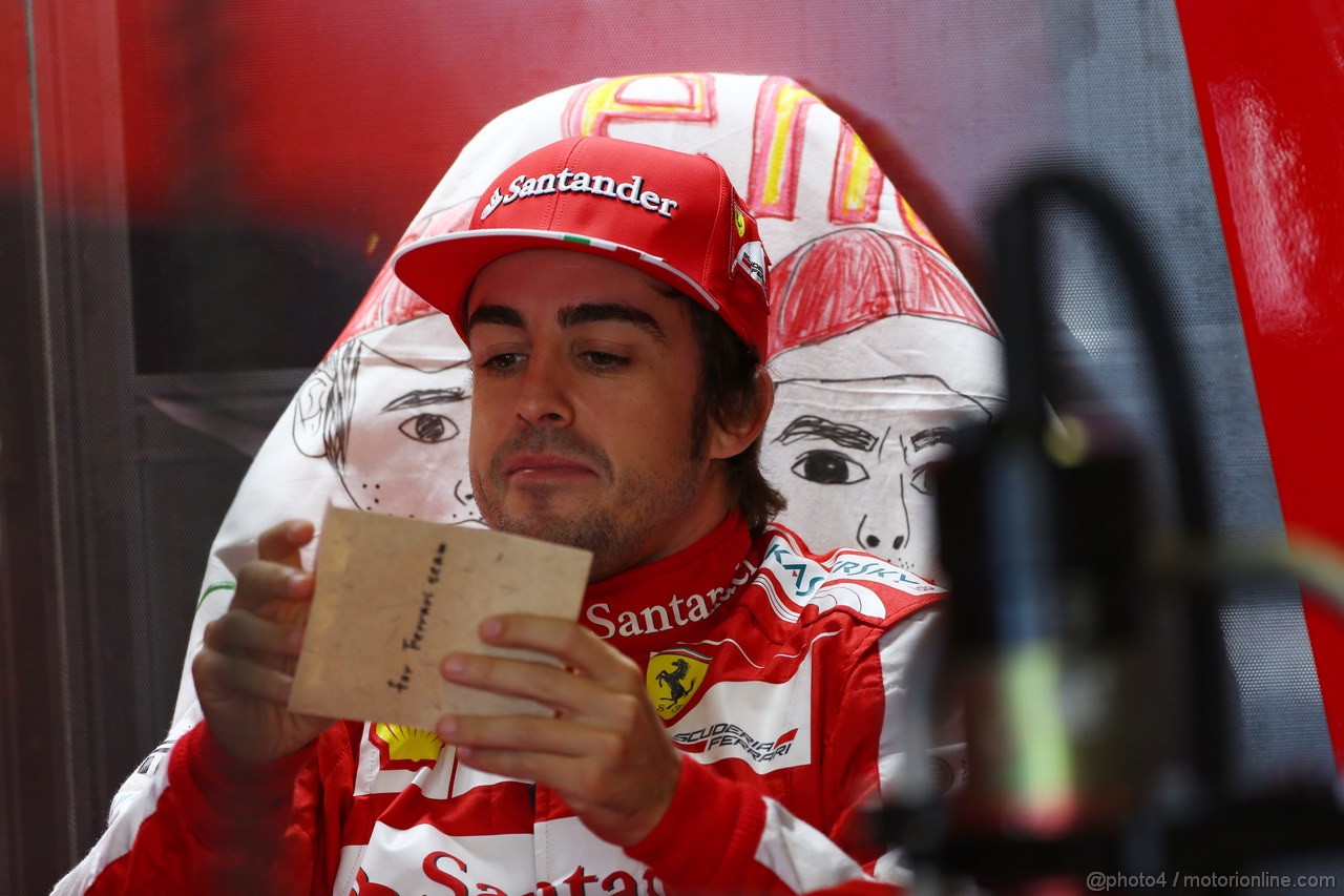 GP GIAPPONE, 11.10.2013- Prove Libere 1, Fernando Alonso (ESP) Ferrari F138 