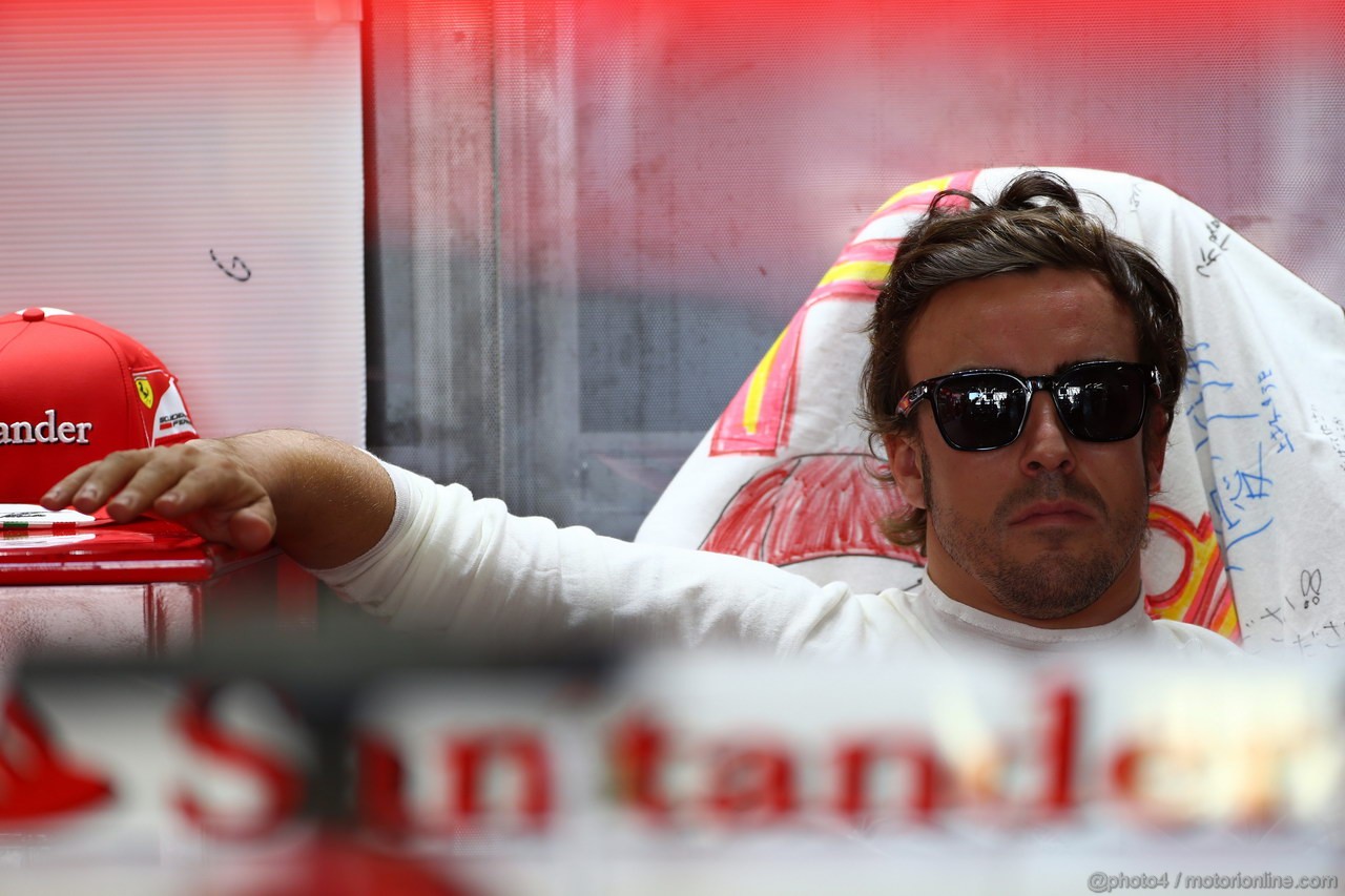 GP GIAPPONE, 11.10.2013- Prove Libere 1, Fernando Alonso (ESP) Ferrari F138 