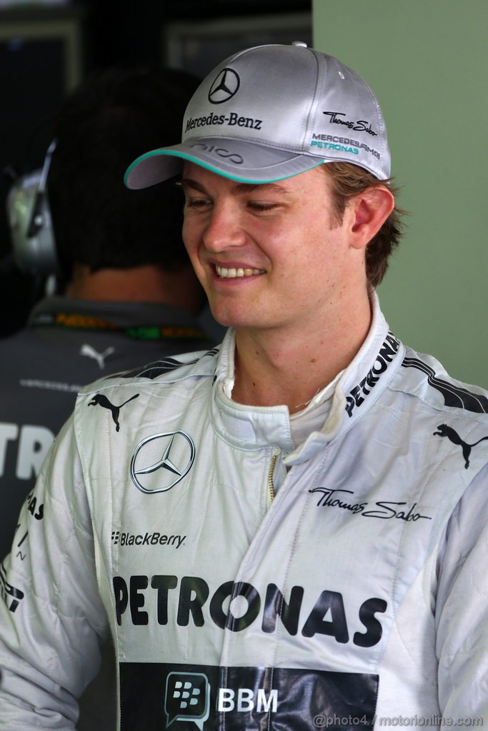 GP GIAPPONE, 11.10.2013- Prove Libere 1, Nico Rosberg (GER) Mercedes AMG F1 W04